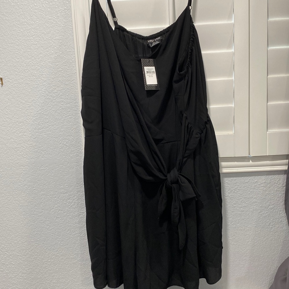 Plus Size Black Short Romper W/Tags